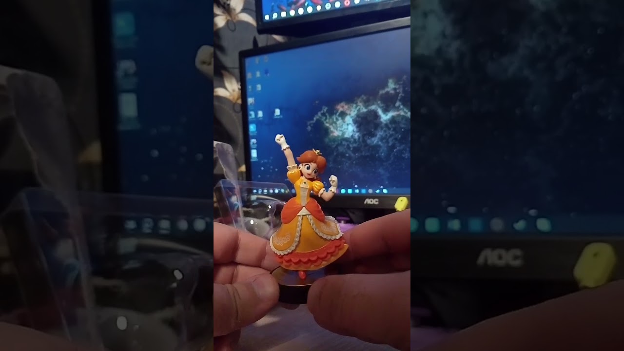 Варварская распаковка Amiibo фигурки принцессы Дейзи. 