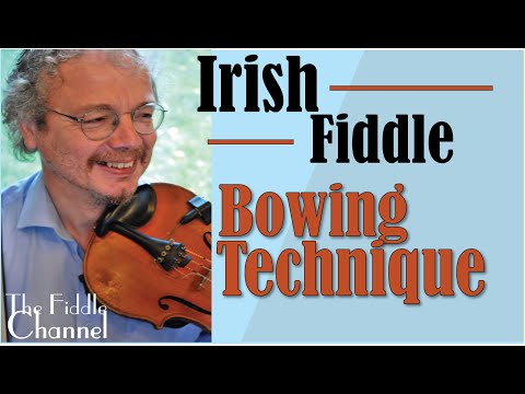 Irish fiddle Bowing