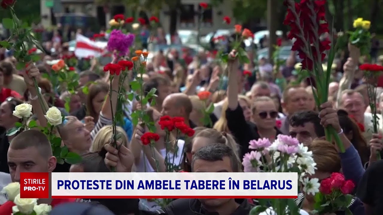 Protest în Belarus, cel mai mare din istoria țării. Zeci de mii de oameni au mărșăluit pe străzi