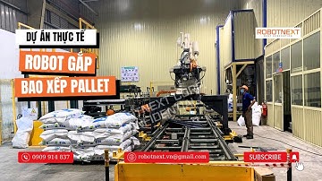 Hệ Robot Gắp Bao Xếp Pallet Tự Động | Dự án thực tế Robotnext