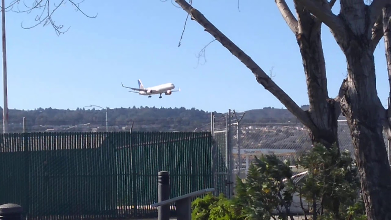 SFO rare rwy 1 landing ops 757