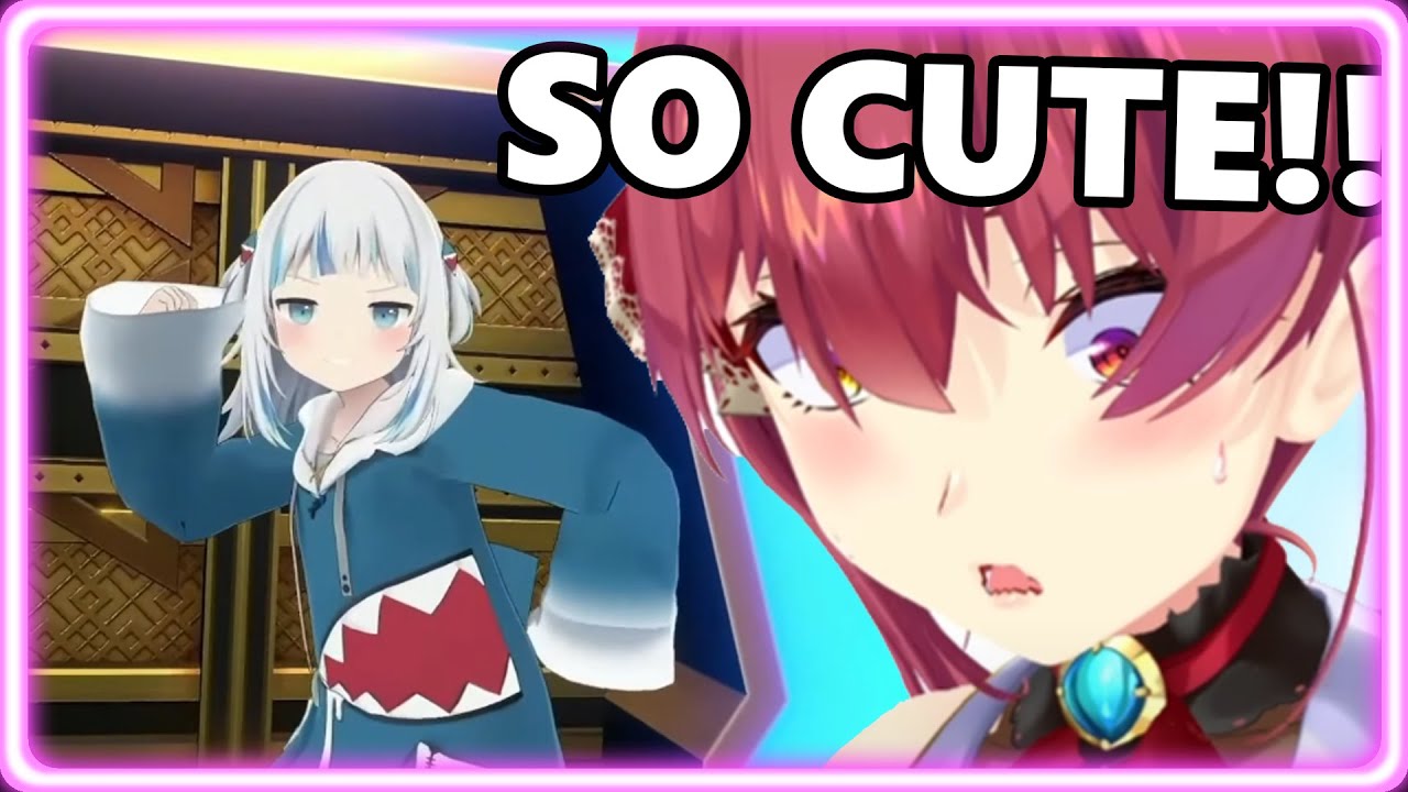 Marine dies from cuteness after Gura does THIS...