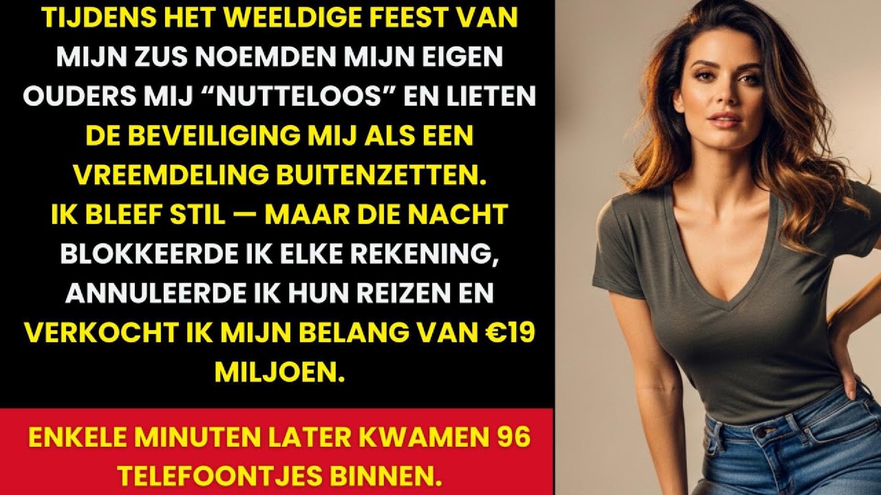 Ze noemden me nutteloos en trapten me weg – ik bevroor hun rekeningen en verkocht mijn €19M-aandeel