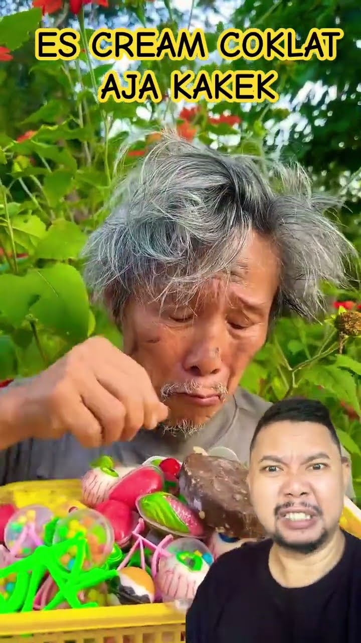 KAKEK SUKA ICE CREAM COKLAT!!!?? #funny #satisfying #mukbang #fruit #shortsfeed