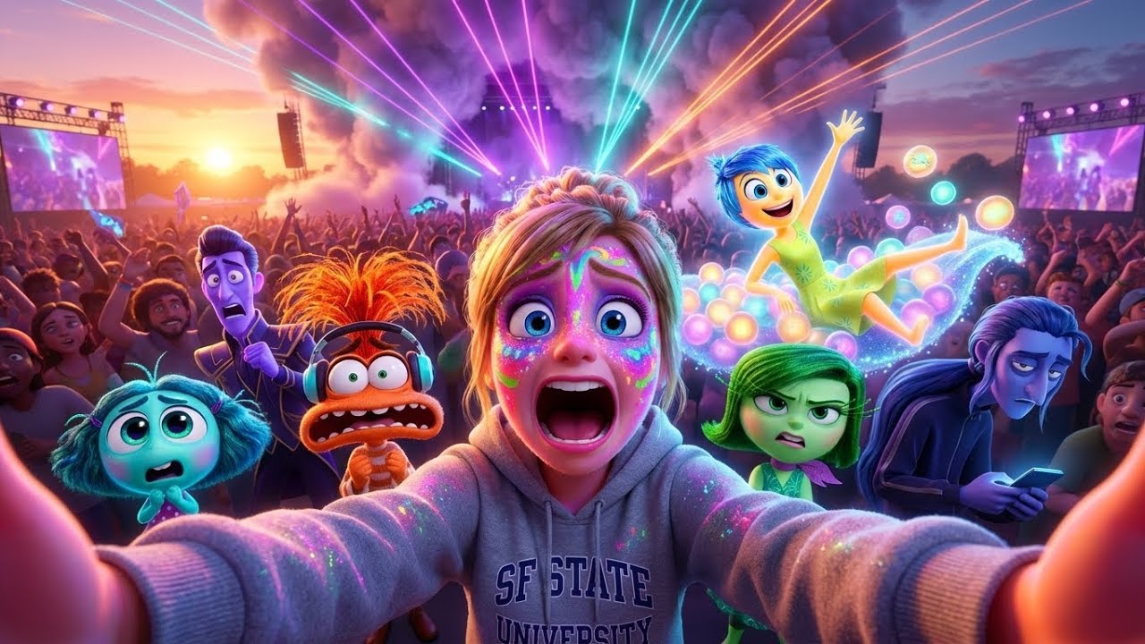 Inside Out 3: Riley Goes To Coachella 🎡 It Was A DISASTER! | Funny Inside Out Animation