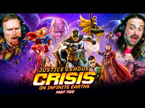 Thumbnail for JUSTICE LEAGUE: CRISIS ON INFINITE EARTHS - PART 2 (2024) MOVIE REACTION!! DC Animated | Superman