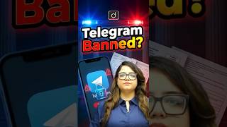 Telegram Ban Explained | Drishti IAS English #shorts #upsc #telegram #neet #neetexam