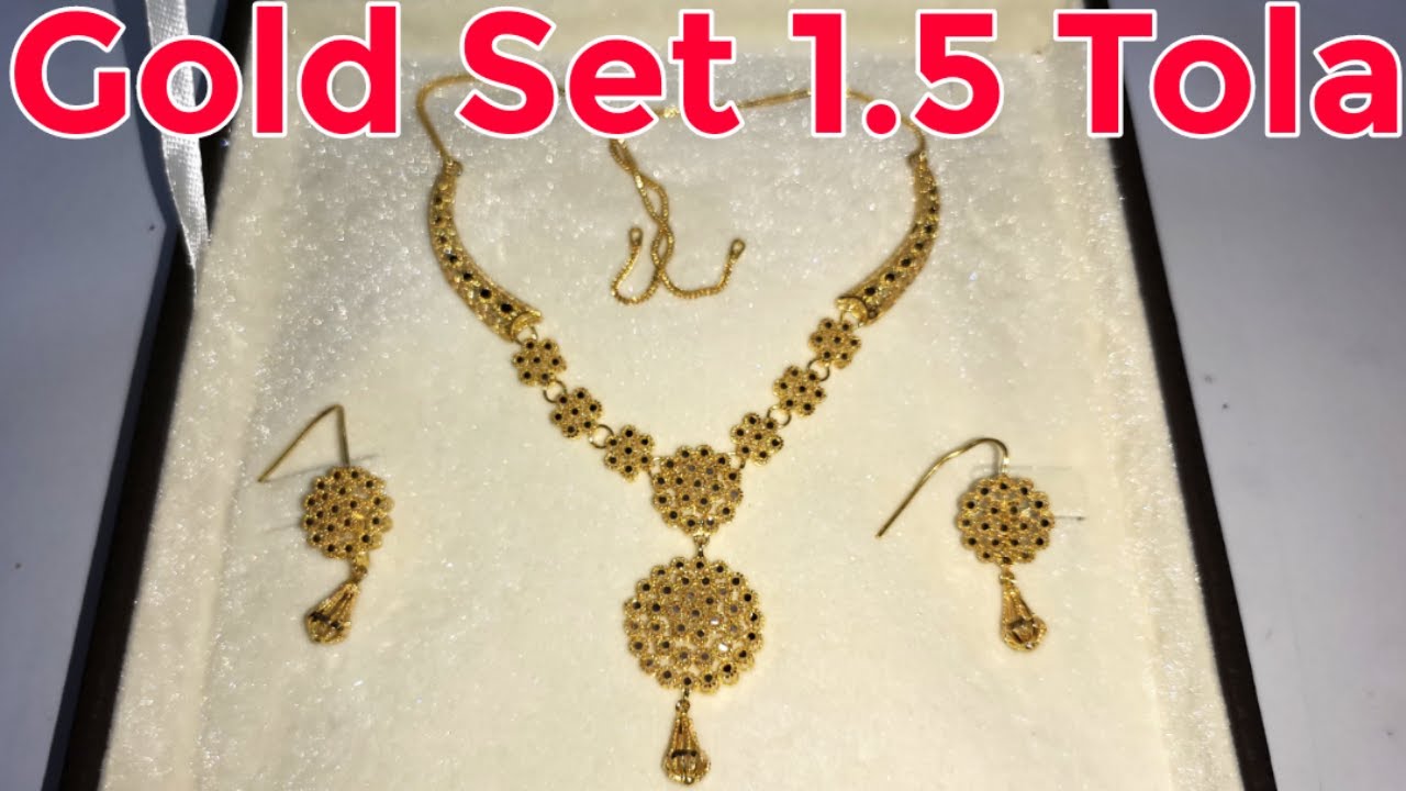 har | gold necklace | 1.5tola set 