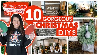 ✨ YOUVE GOTTA SEE THESE 10 EASY & CHEAP High-End Christmas Decor DIYS ? Simple Wood Decor Hacks