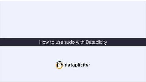 How to sudo with dataplicity