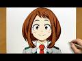 How to Draw Ochaco Uraraka Step by Step | My Hero Academia Art