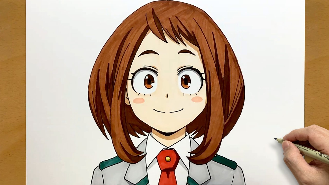 How to Draw Ochaco Uraraka Step by Step | My Hero Academia Art