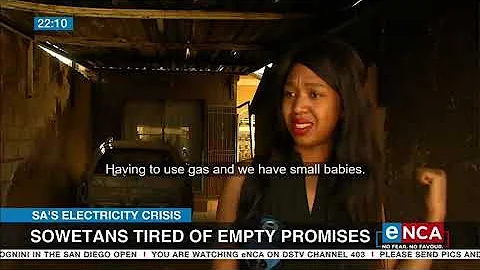 SA's electricity crisis | Soweto residents frustrated