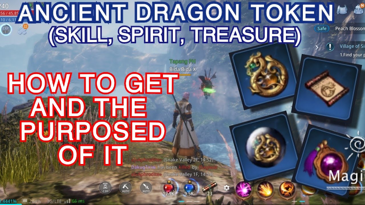 ANCIENT DRAGON TOKEN (SKILL, SPIRIT, TREASURE) HOW TO GET & THE PURPOSE