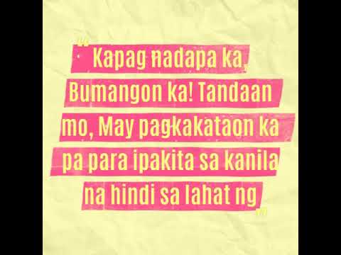 Tagalog Inspirational Quotes About Life & Tagalog Motivational Quotes