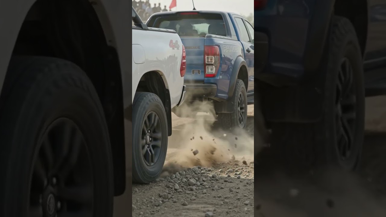 🔥 Toyota Hilux vs Ford Ranger Raptor | Who Will Win? | Tug of War Challenge