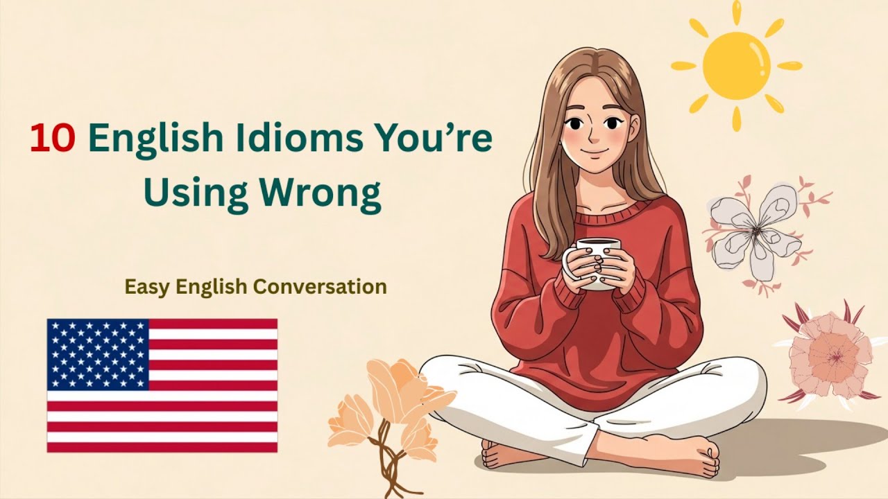 10 English Idioms You’re Using Wrong (Easy Conversation Practice) | RealTalkLearners 