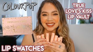 COLOURPOP TRUE LOVE'S KISS LIPSTICK VAULT | LIP SWATCHES + REVIEW | Makeupbytreenz