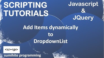 Javascript tutorial | JQuery tutorial | add items to dropdownlist in Javascript and JQuery