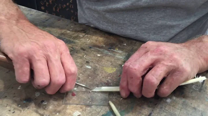 How to cut a quill pen
