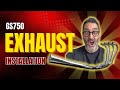 Suzuki GS750 - Exhaust System Install