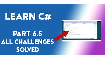 Learning C# (6.5) | Solving the While Loops Challenges