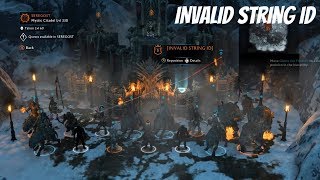 INVALID STRING ID FIX - SHADOW OF WAR Wealth