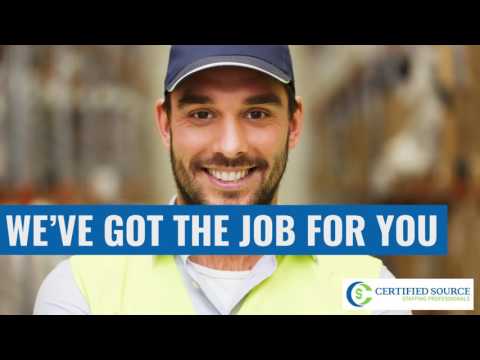 Oklahoma City Warehouse Jobs - Certified Source Staffing Professionals - video from Certified Source