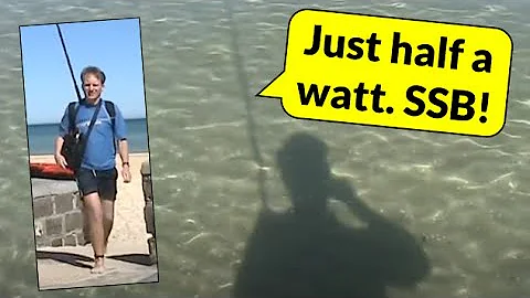 Water's Edge HF Pedestrian Mobile: 500 mW on 7 MHz with the Wadetenna