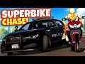 I Used a NEW Superbike Mod to Escape the Police in BeamNG Drive Mods!