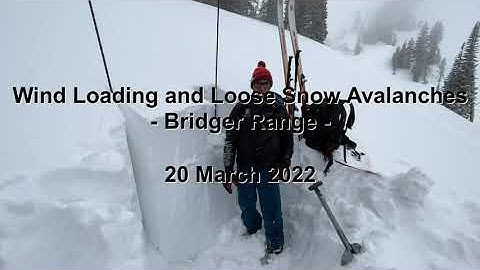 Wind Loading and Loose Snow Avalanches - Bridger Range  - 20 March 2022