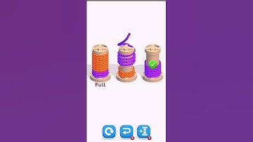 rope color  match 3D game play short video  #youtube #gaming
