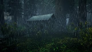 Cabin In The Woods Unreal Engine 4 With Shiny And Rain
