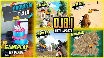 Pubg Mobile Lite New Beta Update 0.18.1 | Pubg Mobile Lite 0.18.0 Update | Problem fixed
