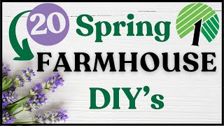 Dollar Tree Farmhouse DIYs🌸Spring Farmhouse Decor DIY Ideas @CountryLilyDIYDecor
