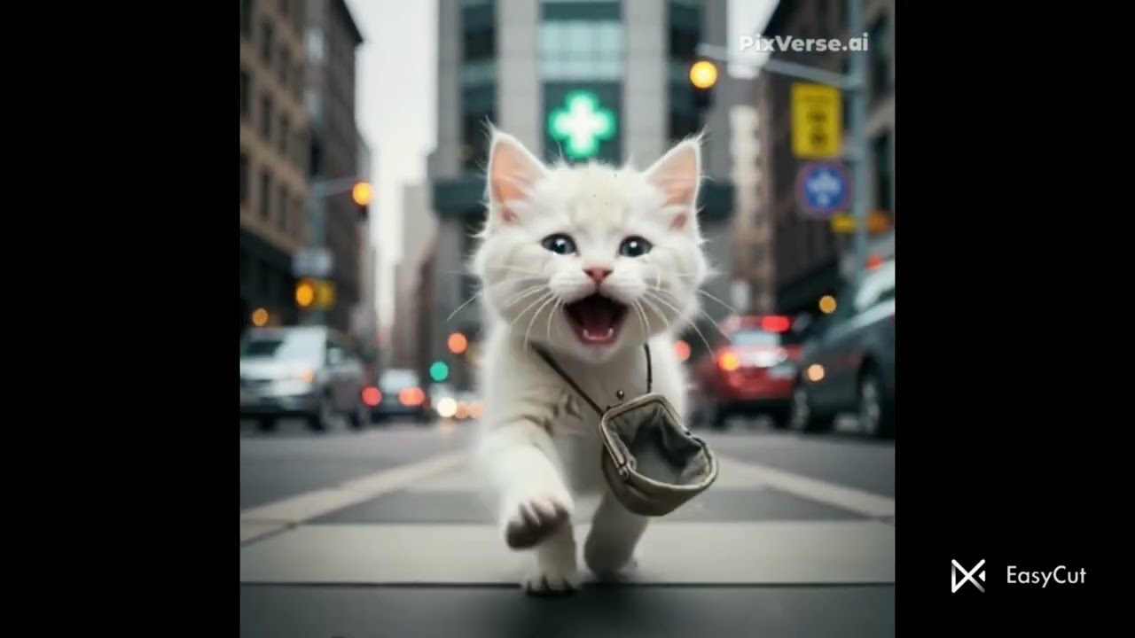 Cute kitten real life hero 😍 