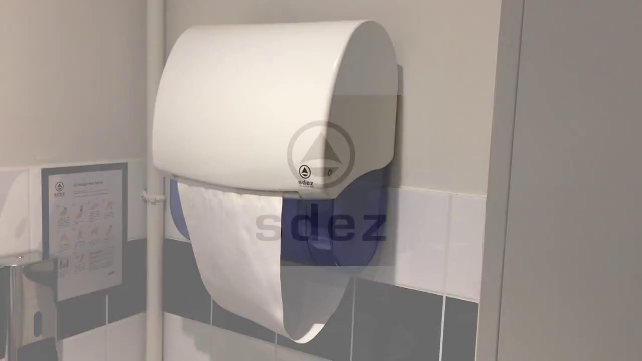 SDEZ, vidéo tutorielle de l'installation d'une bobine textile dans nos  distributeurs essuie-mains 