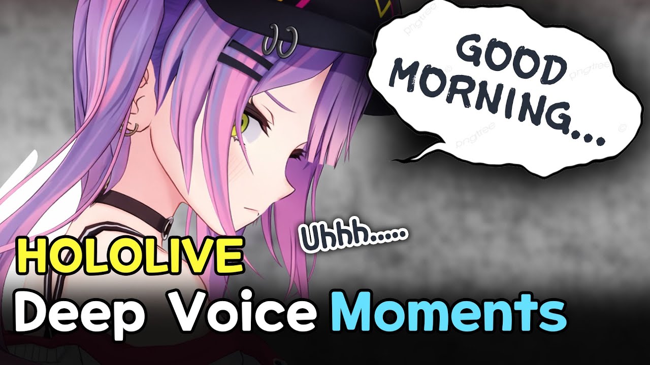 【ENG Subs】Hololive VTubers’ Deep Voice Moments【 Real Voice Compilation 】