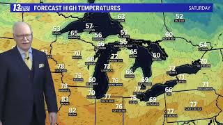 5/6 pm Weather Forecast - Grand Rapids, MI - Wednesday, May 10, 2023