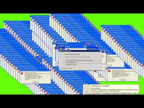 windows error Green background | For meme & Edits