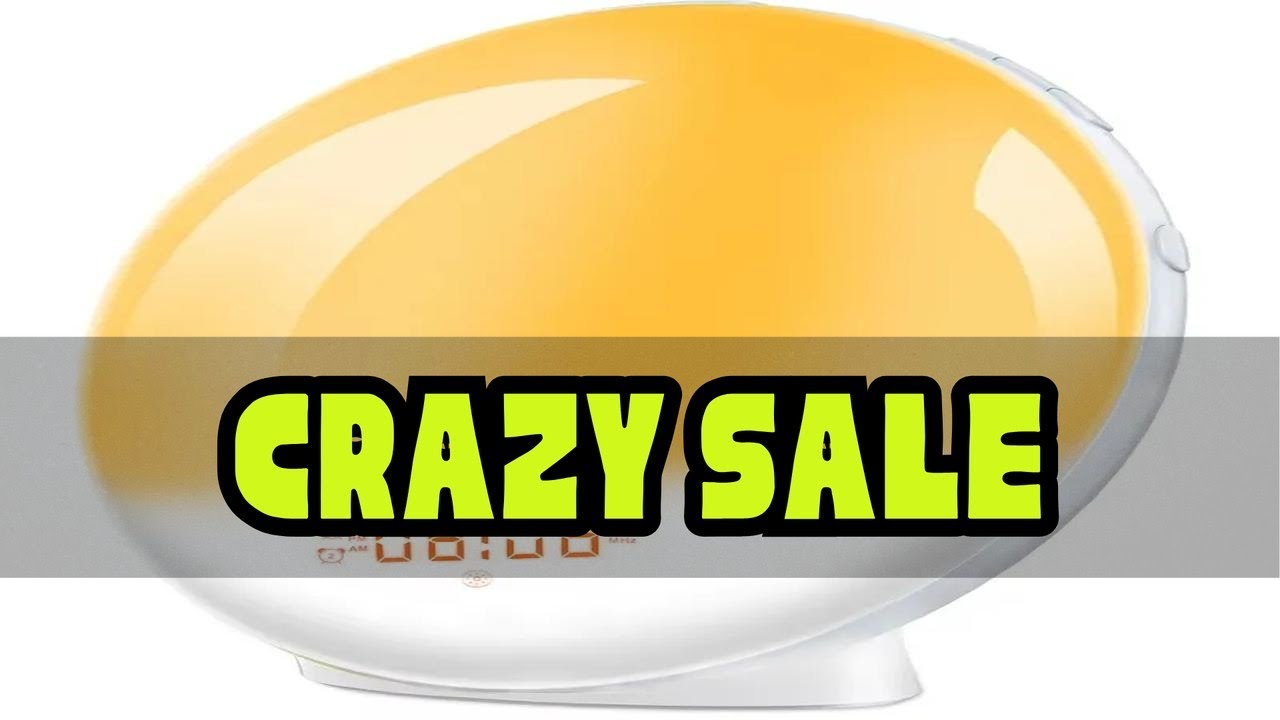 Sunrise Alarm Clock Wake Up Light Clock Sunrise/Sunset Simulation Digital Clock with Night Light FM