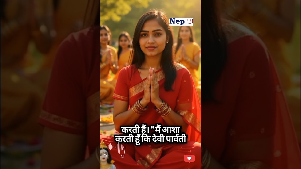 why Teej Festival is famous for Nepali women #teej #teejspecial #aigenerated #shorts #teejvibes