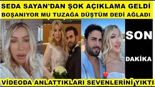 Seda Sayan kötü haberi verdi! boşanacakları söyleniyordu Çağlar Ökten 'tuzağa düştüm' şok açıklama