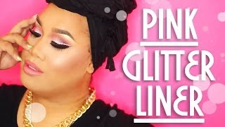 PINK GLITTER LINER SMOKEY EYE | PatrickStarrr