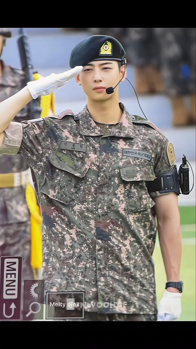 Salute to Cha Eunwoo 🫡🔥 very shining in his military era 🪖 #chaeunwoo #차은우 #eunwoo