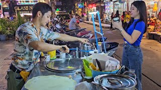 The Most Famous Roti Boy Bangkok! Street food Thailand