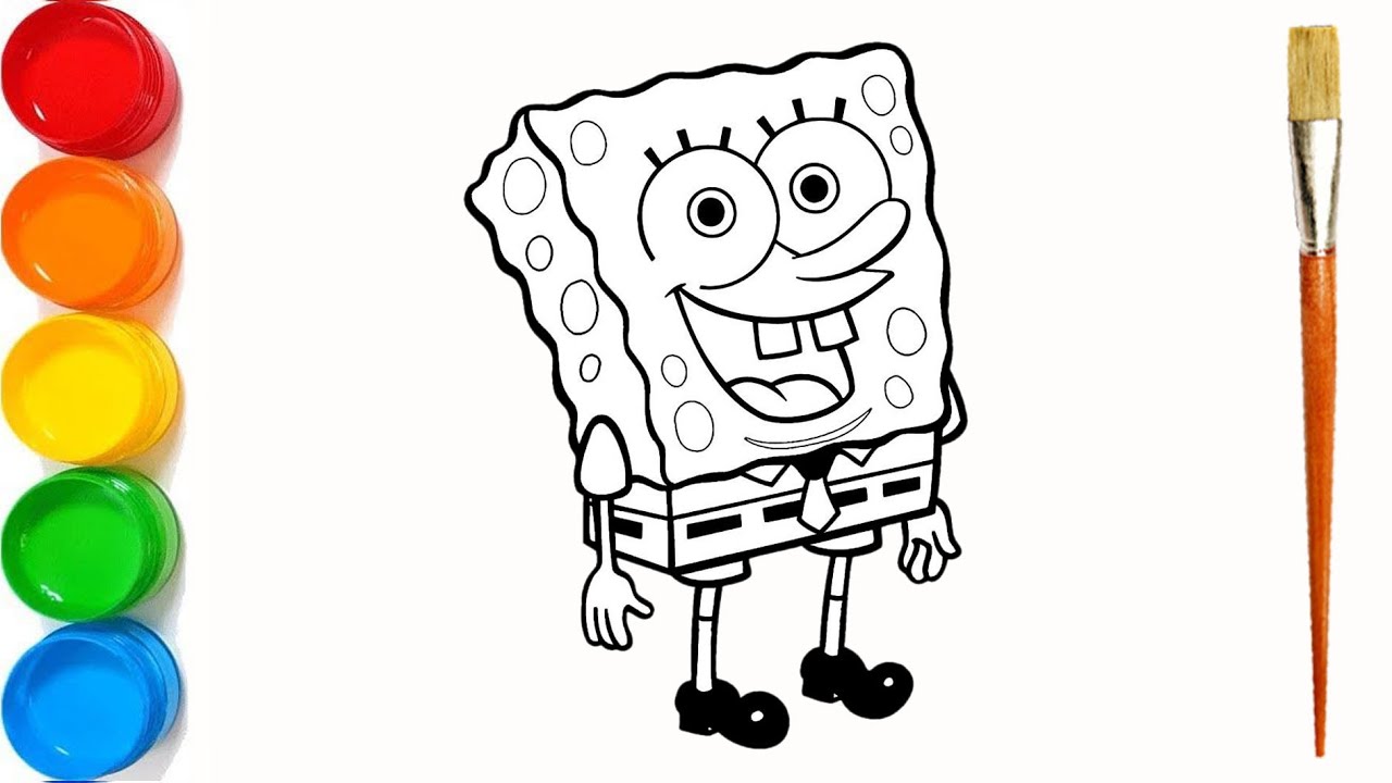 How to draw Spongebob Squarepants Easy Step by step | Drawing and ...