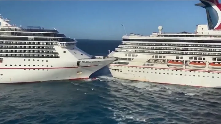 Carnival cruise ships collide while docking
