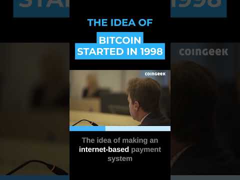 THE IDEA OF BITCOIN STARTED IN 1998 #shorts