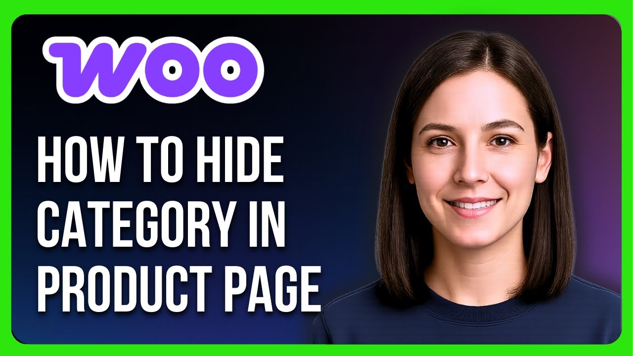 How to Hide Category in WooCommerce Product Page - YouTube